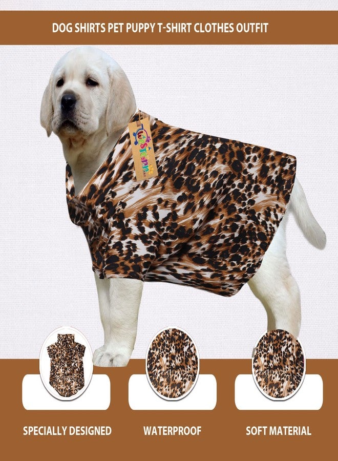 Western Era Super Soft Trendy Printed Shirt, Ultra Comfort Dog Apparel, Cotton Printed Breathable Basic Vest Dog Shirt, Lightweight Thin Shirt for Your Furies (Medium - 18 inch) (Leopard Print) - Image 3
